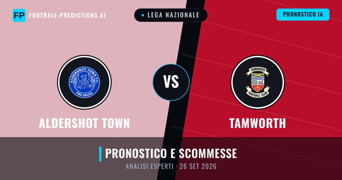 Aldershot Town vs Tamworth — pronostico e anteprima del match