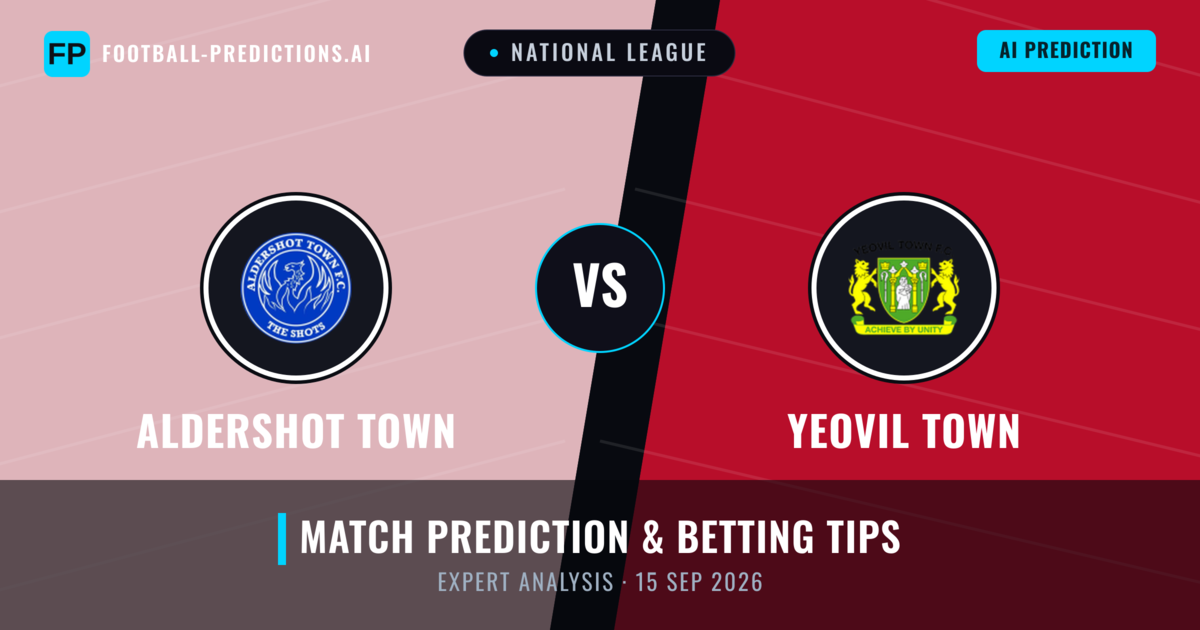 Aldershot Town vs Yeovil Town — match prediction & preview