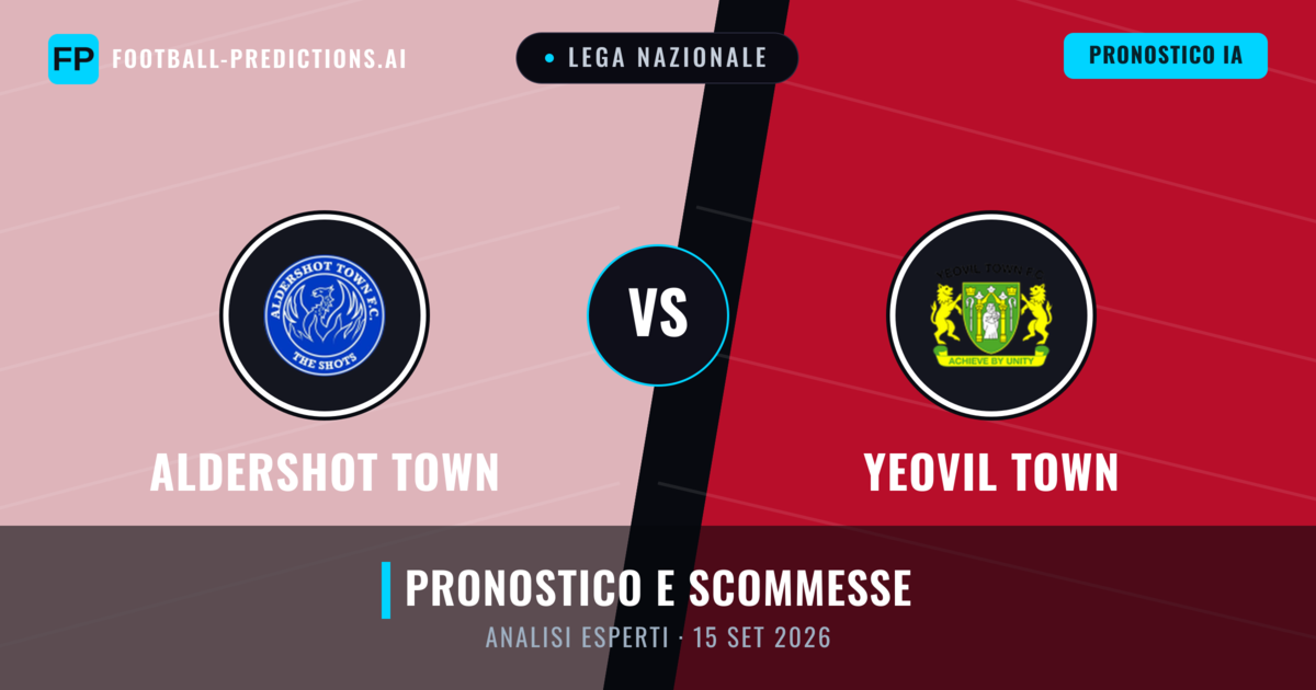 Aldershot Town vs Yeovil Town — pronostico e anteprima del match