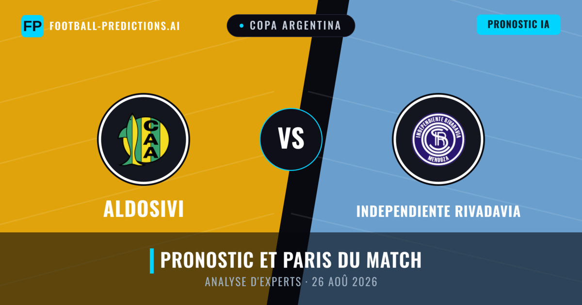 Aldosivi vs Independiente Rivadavia — pronostic et avant-match