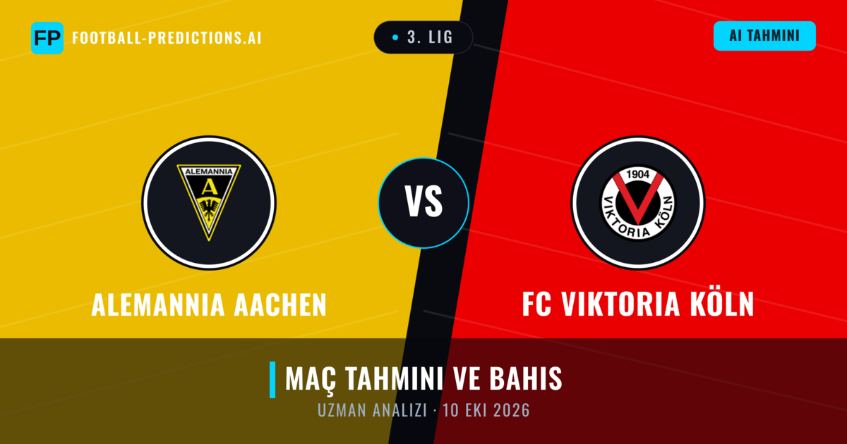 Alemannia Aachen - FC Viktoria Köln — maç tahmini ve önizleme