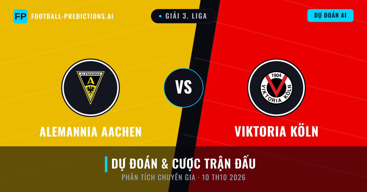Alemannia Aachen vs Viktoria Köln — dự đoán và xem trước trận đấu