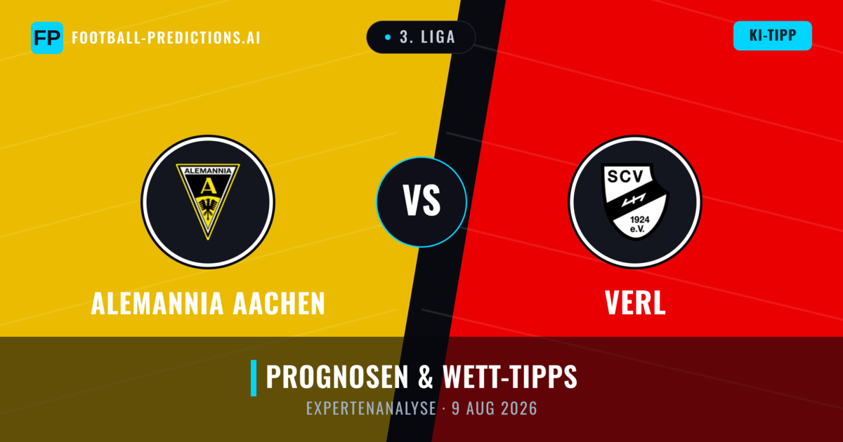 Alemannia Aachen vs Verl — Prognose und Spielvorschau
