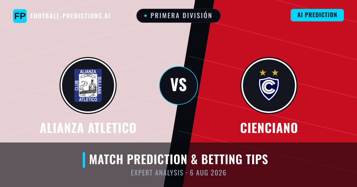 Alianza Atletico vs Cienciano — match prediction & preview