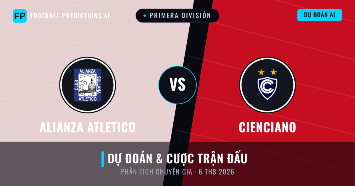 Alianza Atletico vs Cienciano — dự đoán và xem trước trận đấu