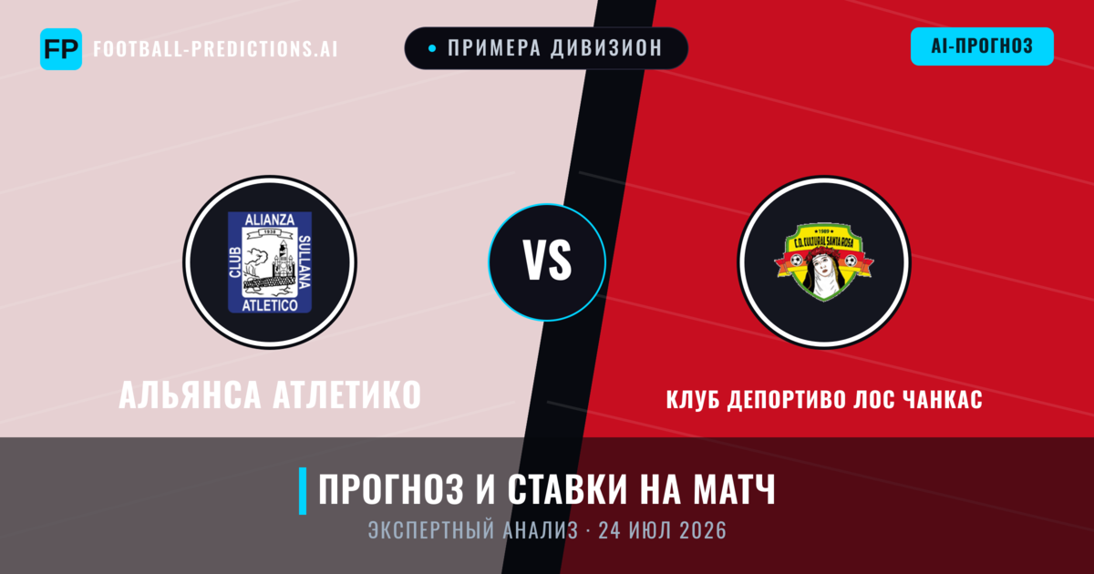 Альянса Атлетико – Клуб Депортиво Лос Чанкас — прогноз и превью матча