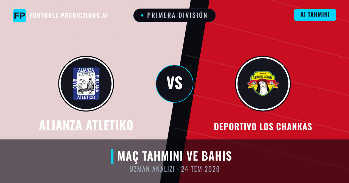 Alianza Atletiko - Deportivo Los Chankas — maç tahmini ve önizleme