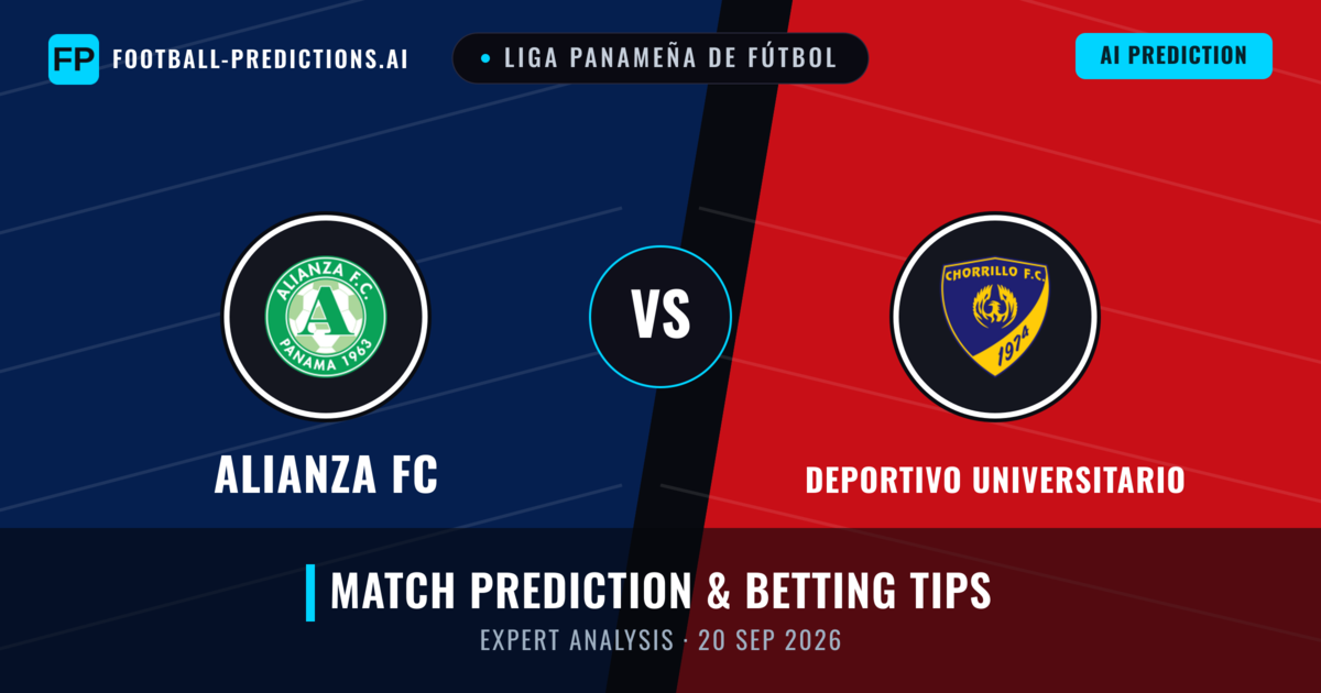 Alianza FC vs Deportivo Universitario — match prediction & preview