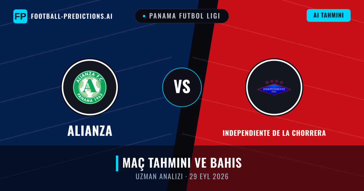 Alianza - Independiente de La Chorrera — maç tahmini ve önizleme