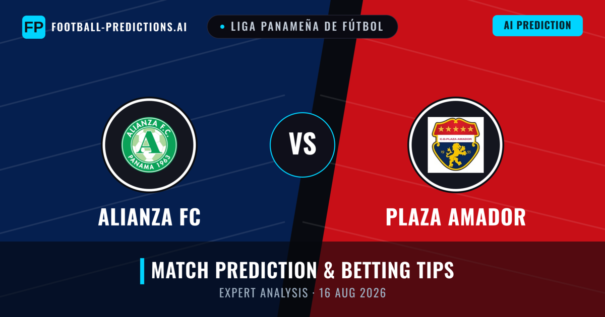 Alianza FC vs Plaza Amador — match prediction & preview