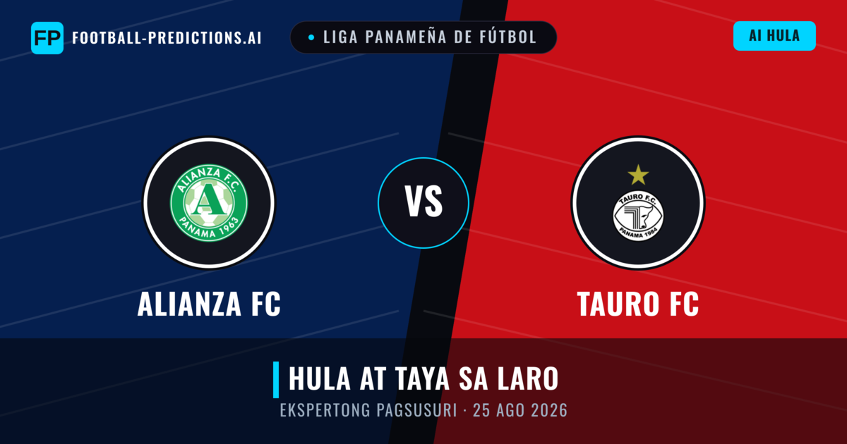 Alianza FC vs Tauro FC — hula at preview ng laban