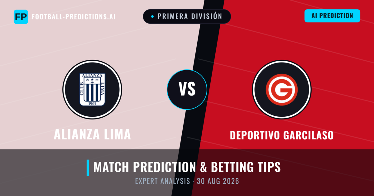 Alianza Lima vs Deportivo Garcilaso — match prediction & preview