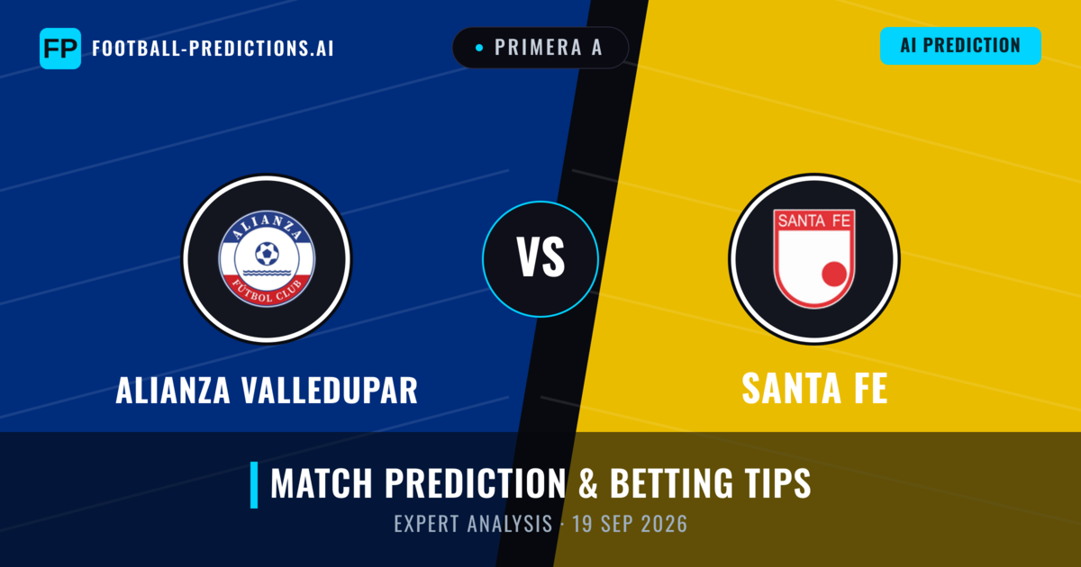 Alianza Valledupar vs Santa Fe — match prediction & preview