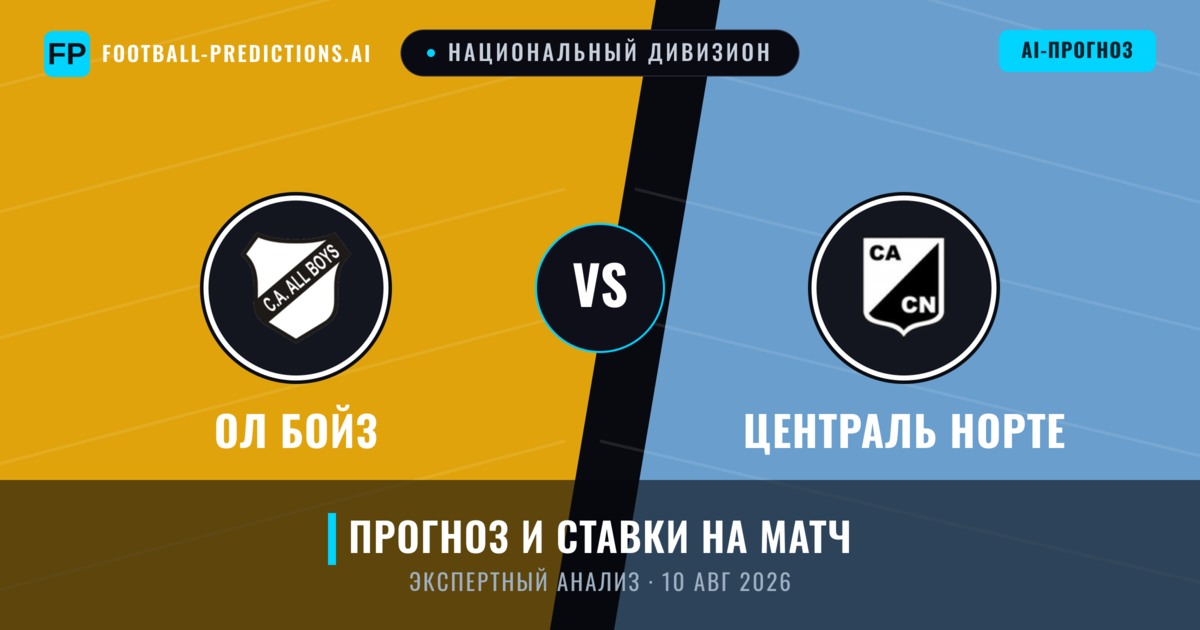 Ол Бойз – Централь Норте — прогноз и превью матча
