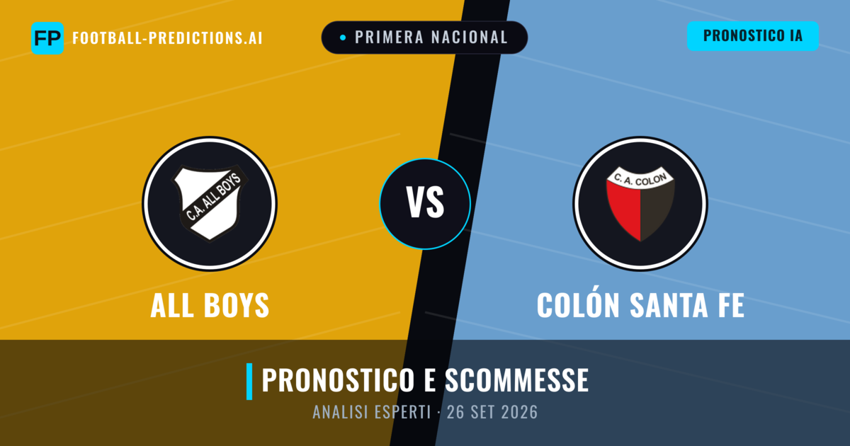 All Boys vs Colón Santa Fe — pronostico e anteprima del match