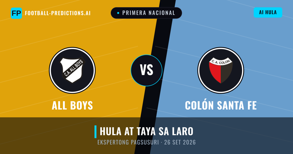 All Boys vs Colón Santa Fe — hula at preview ng laban