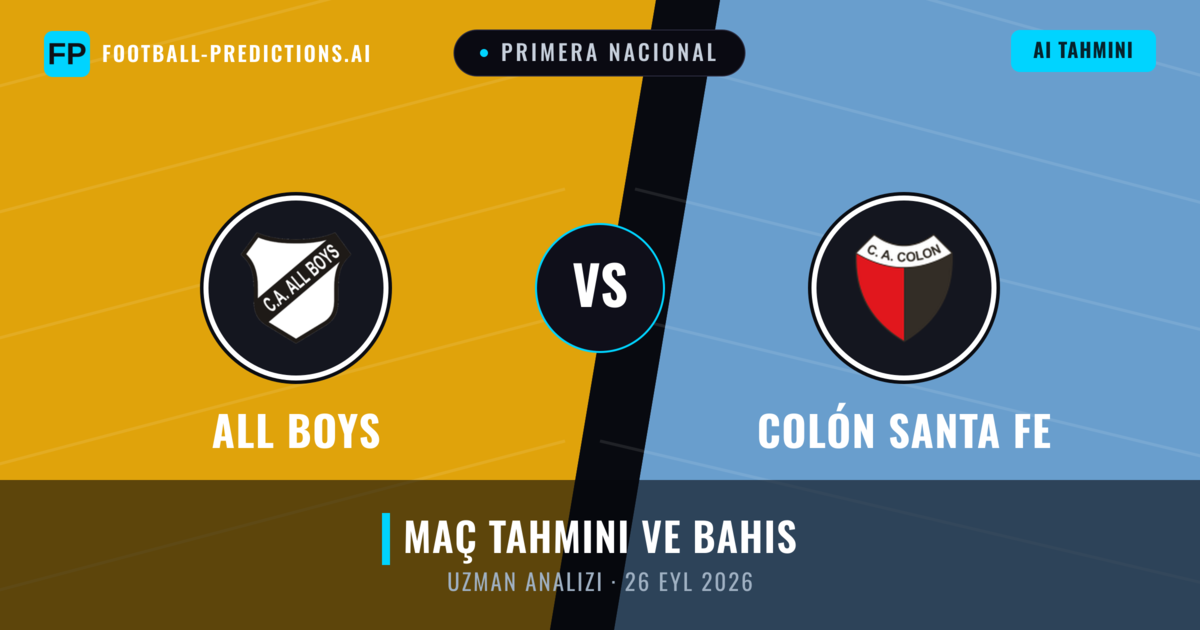 All Boys - Colón Santa Fe — maç tahmini ve önizleme