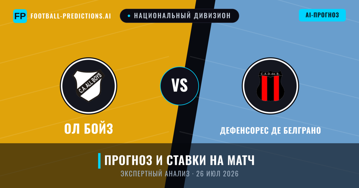 Ол Бойз – Дефенсорес де Белграно — прогноз и превью матча
