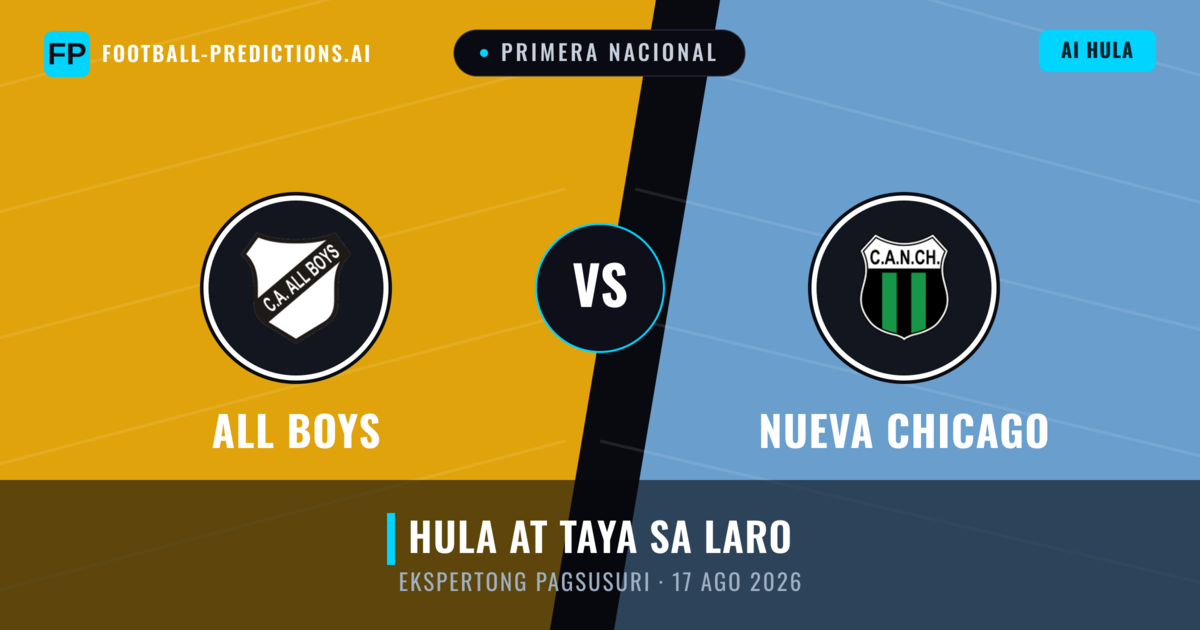 All Boys vs Nueva Chicago — hula at preview ng laban