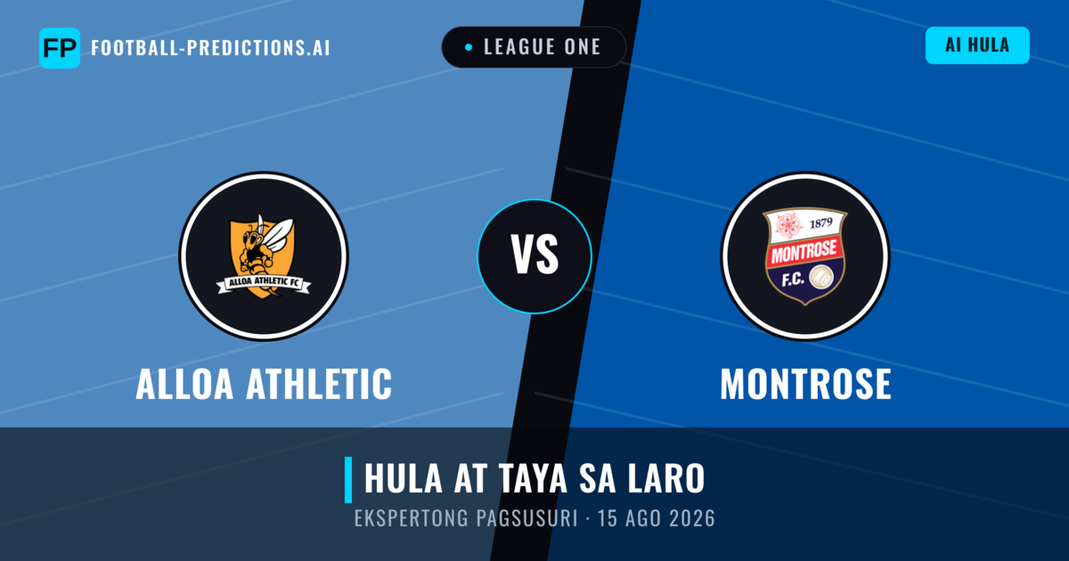 Alloa Athletic vs Montrose — hula at preview ng laban