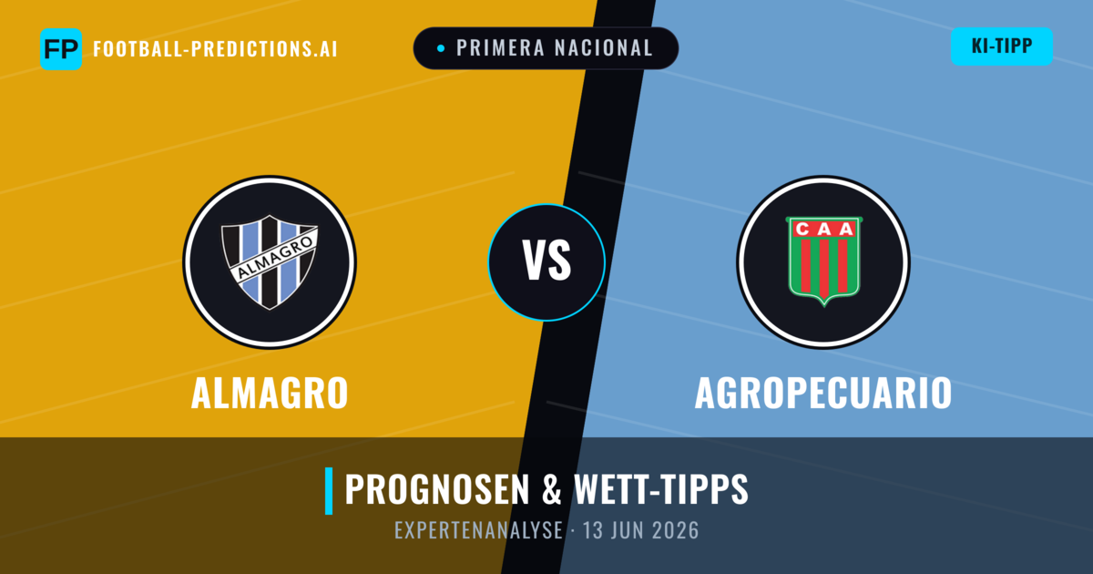 Almagro vs Agropecuario — Prognose und Spielvorschau