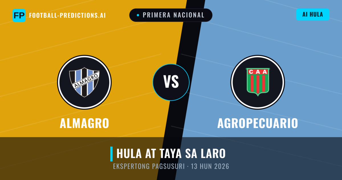 Almagro vs Agropecuario — hula at preview ng laban