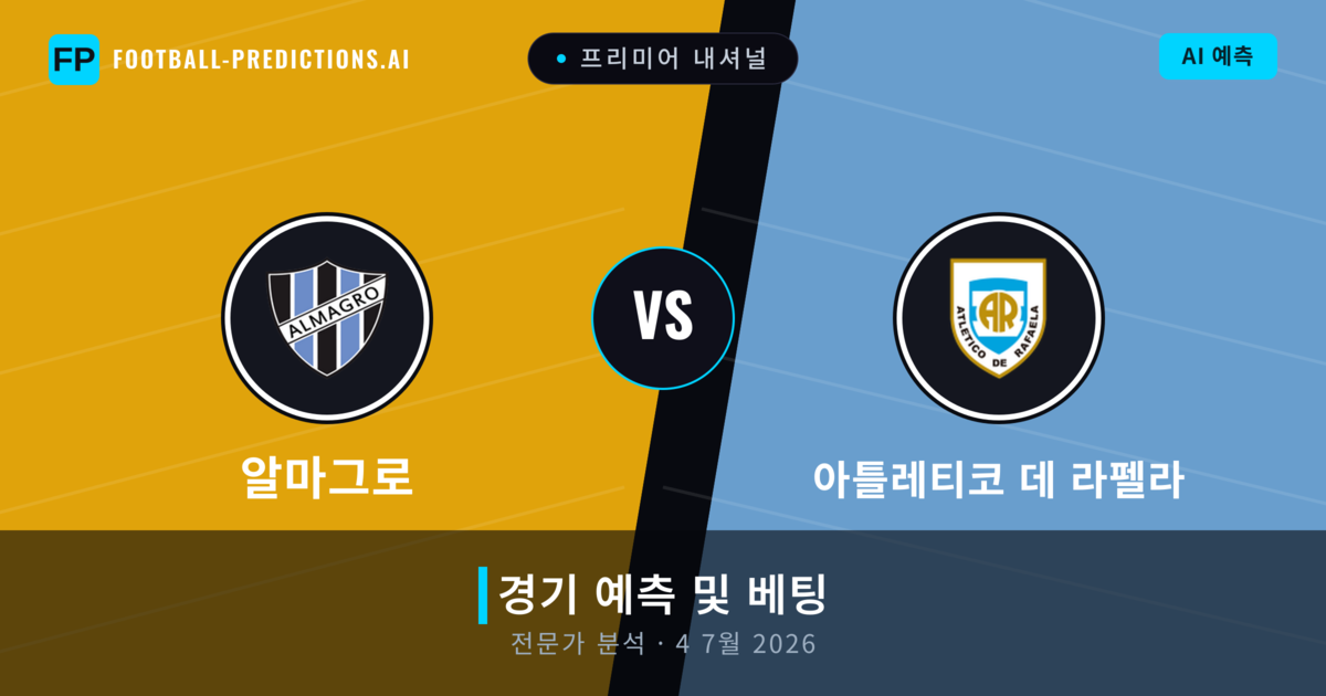 알마그로 대 아틀레티코 데 라펠라 — 경기 예측 및 프리뷰