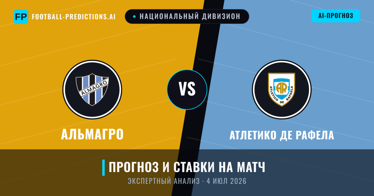 Альмагро – Атлетико де Рафела — прогноз и превью матча