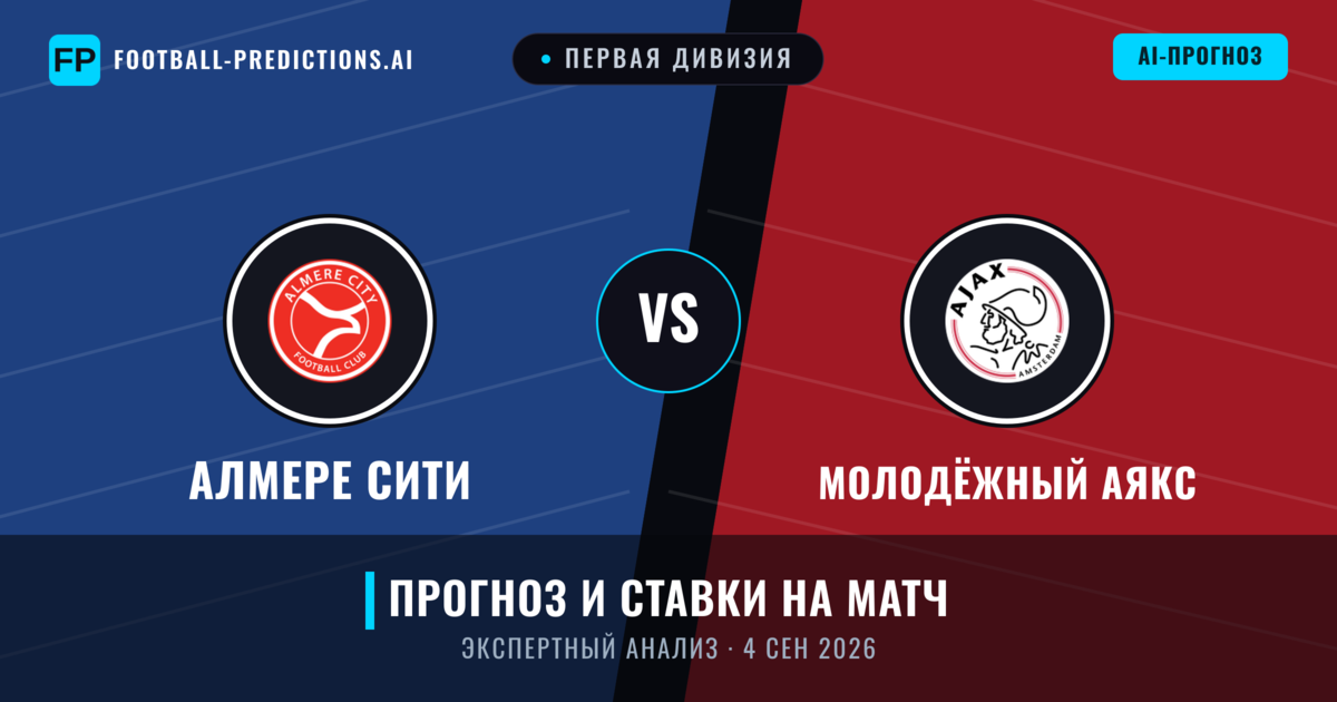 Алмере Сити – Молодёжный Аякс — прогноз и превью матча
