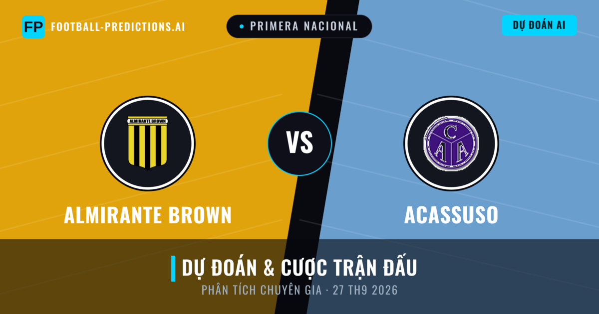 Almirante Brown vs Acassuso — dự đoán và xem trước trận đấu