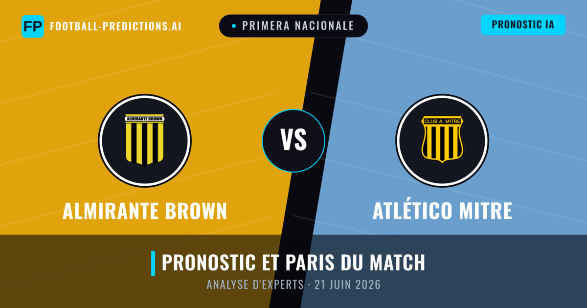 Almirante Brown vs Atlético Mitre — pronostic et avant-match
