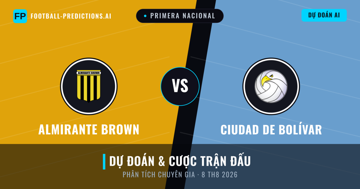 Almirante Brown vs Ciudad de Bolívar — dự đoán và xem trước trận đấu