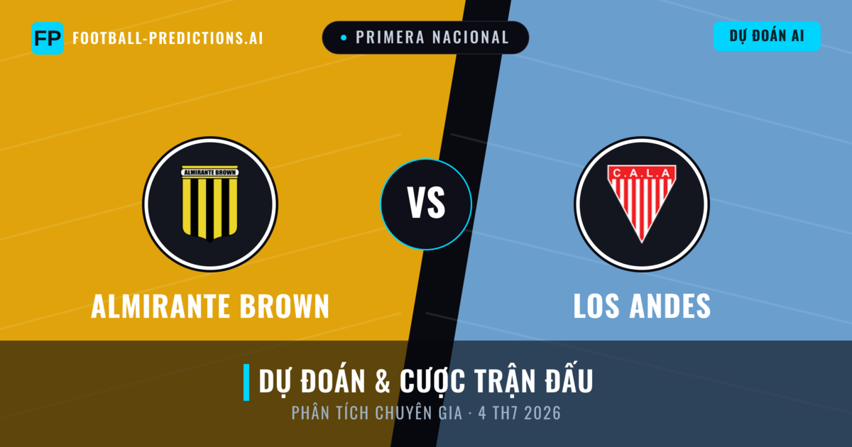 Almirante Brown vs Los Andes — dự đoán và xem trước trận đấu