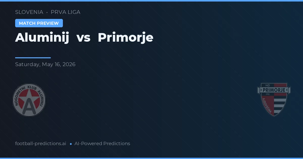 Aluminij vs Primorje — dự đoán và xem trước trận đấu