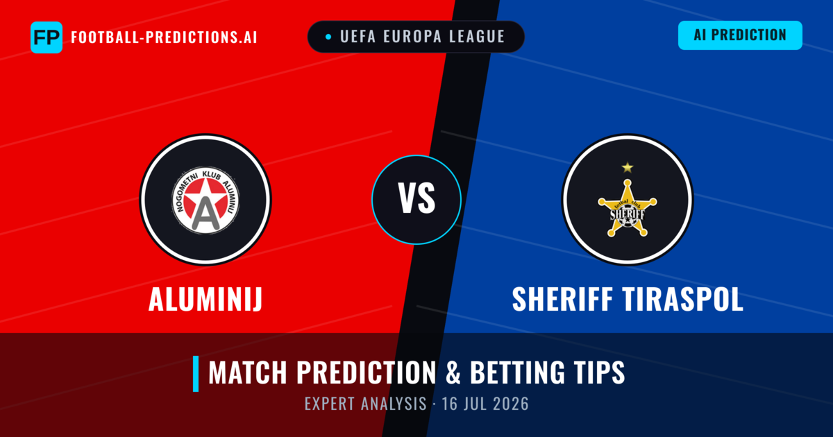 Aluminij vs Sheriff Tiraspol — match prediction & preview