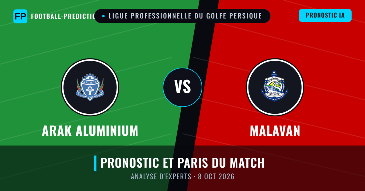 Arak Aluminium vs Malavan — pronostic et avant-match