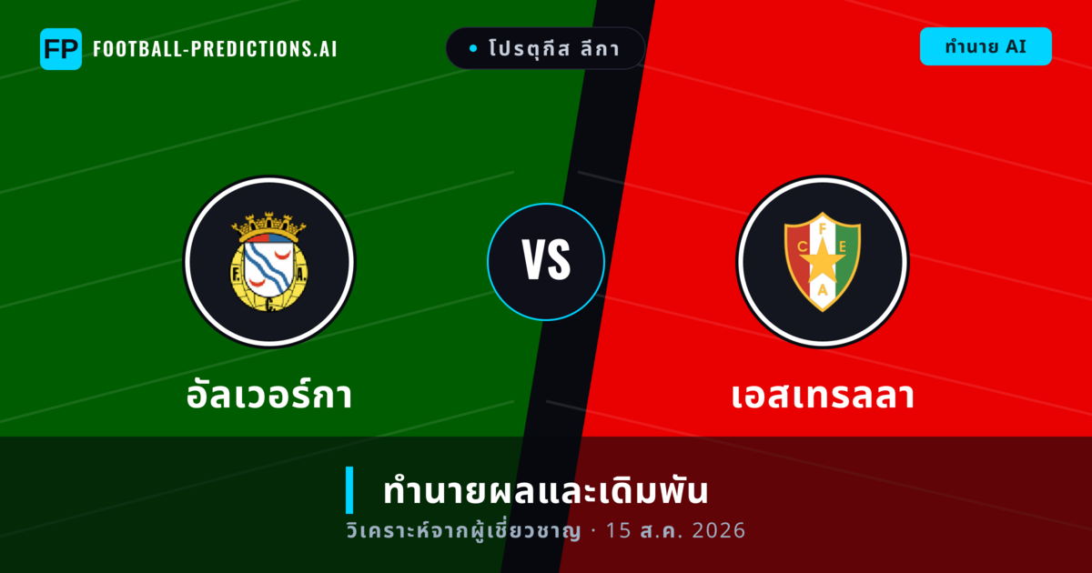 อัลเวอร์กา พบ เอสเทรลลา — ทำนายผลและพรีวิวการแข่งขัน