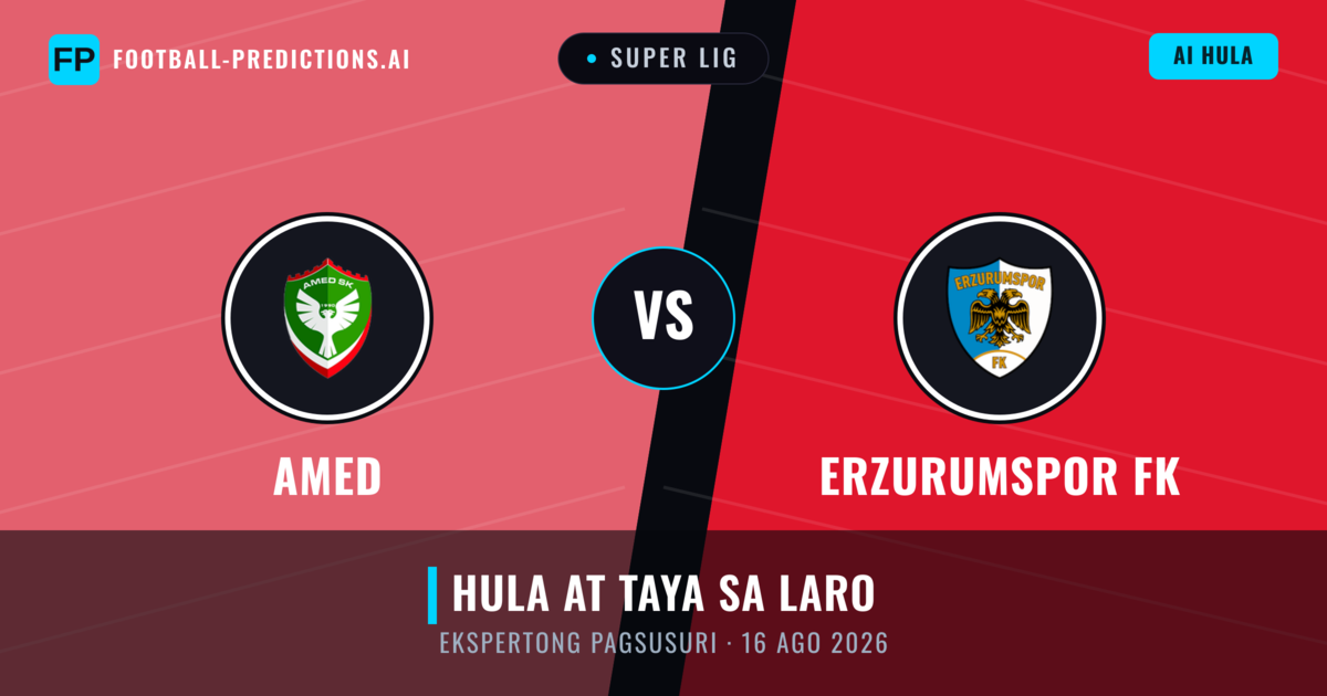 Amed vs Erzurumspor FK — hula at preview ng laban