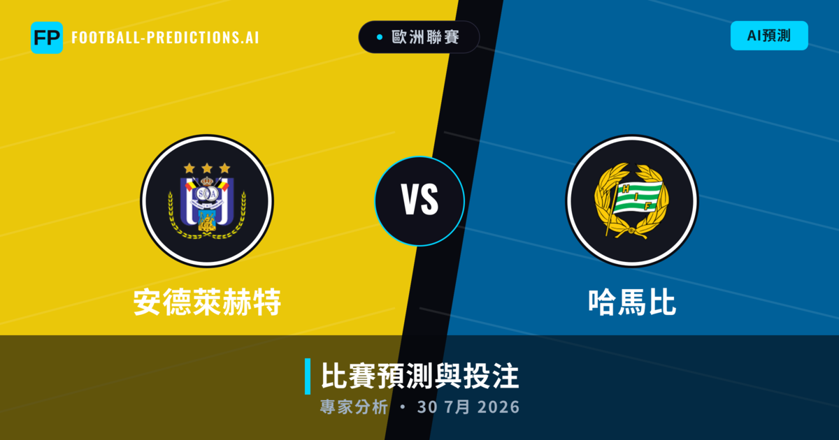 安德萊赫特 vs 哈馬比 — 比赛预测和前瞻