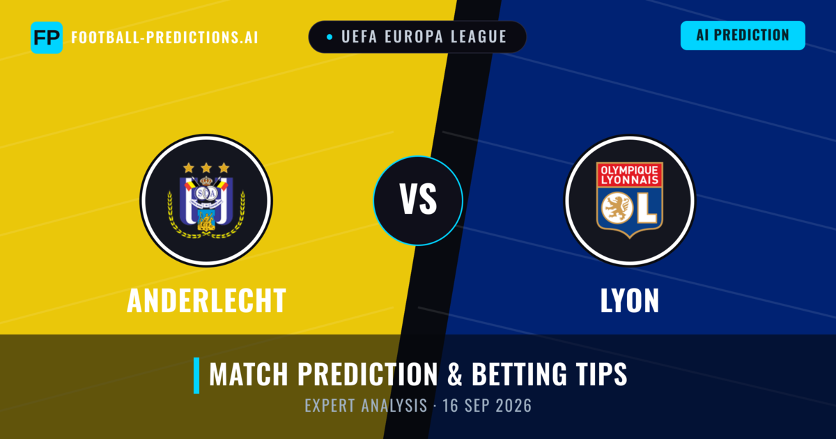 Anderlecht vs Lyon — match prediction & preview