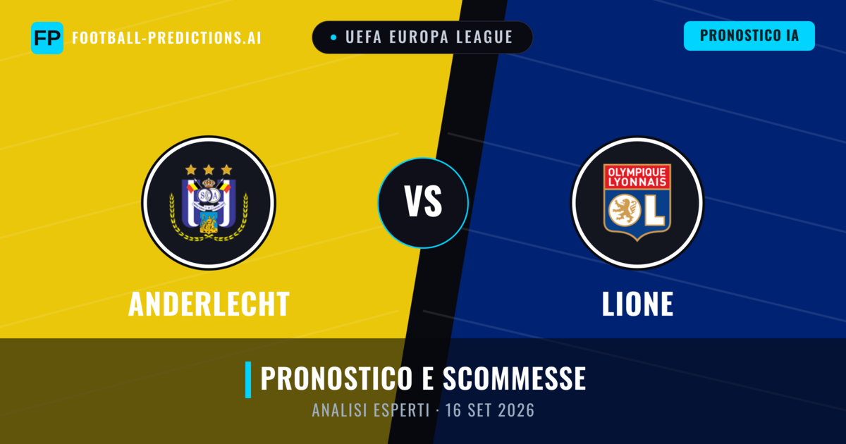 Anderlecht vs Lione — pronostico e anteprima del match