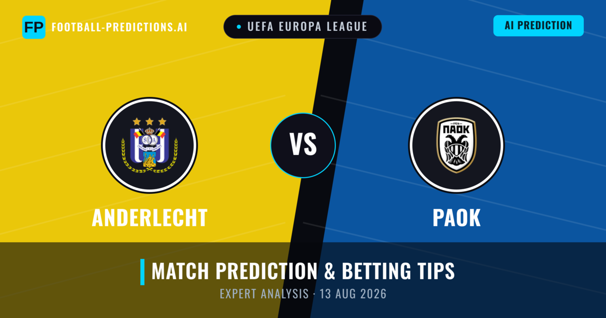 Anderlecht vs PAOK — match prediction & preview