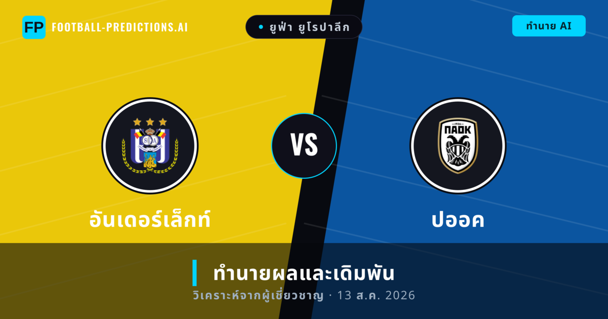 อันเดอร์เล็กท์ พบ ปออค — ทำนายผลและพรีวิวการแข่งขัน
