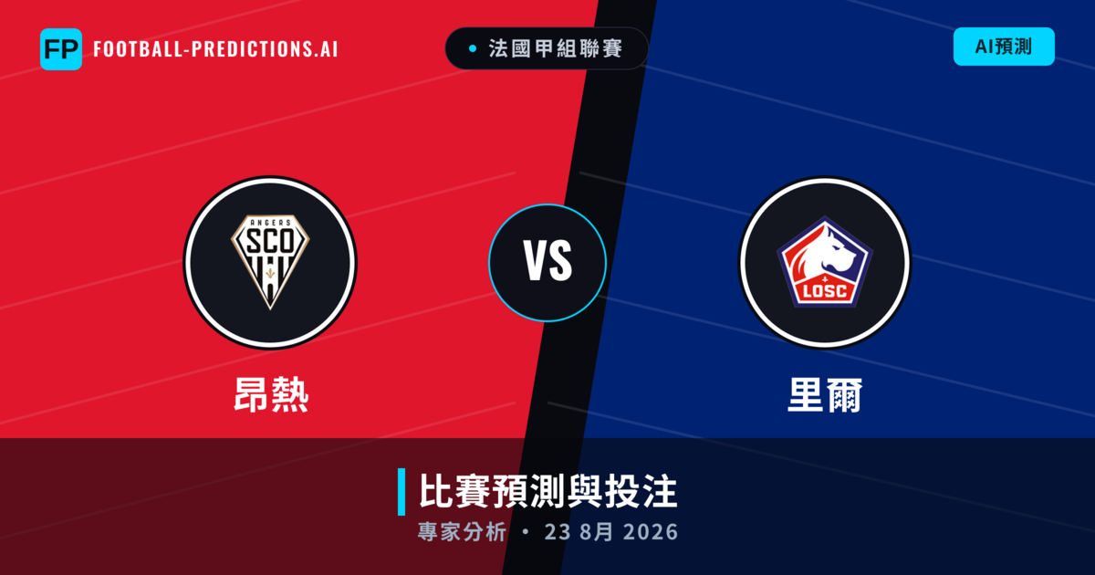 昂熱 vs 里爾 — 比赛预测和前瞻