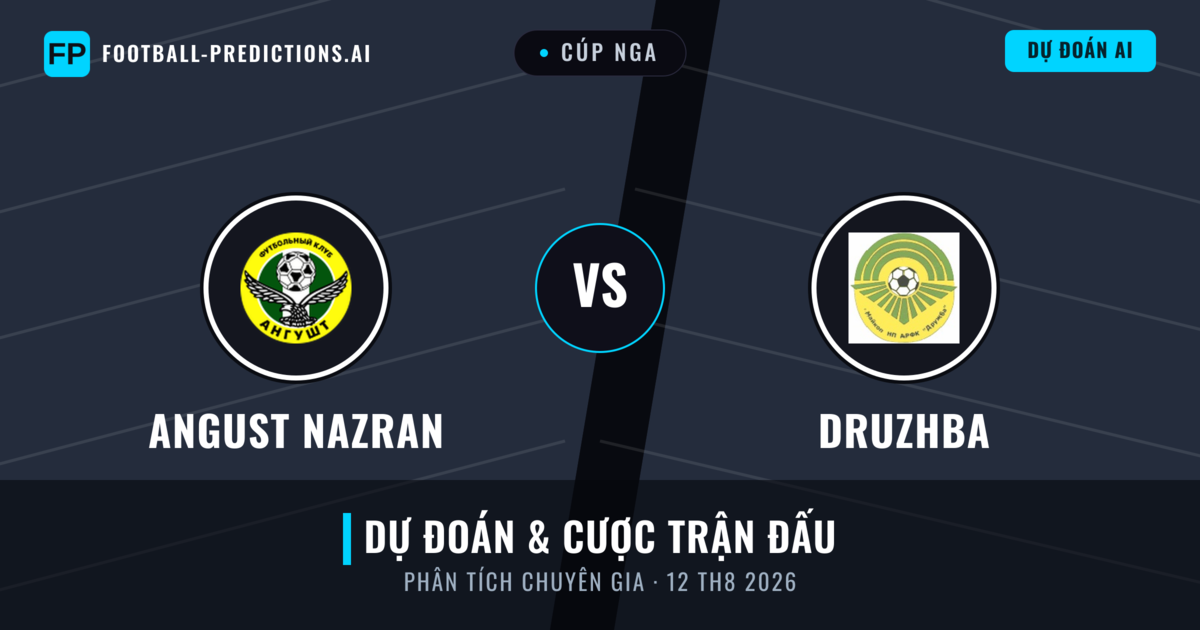 Angust Nazran vs Druzhba — dự đoán và xem trước trận đấu