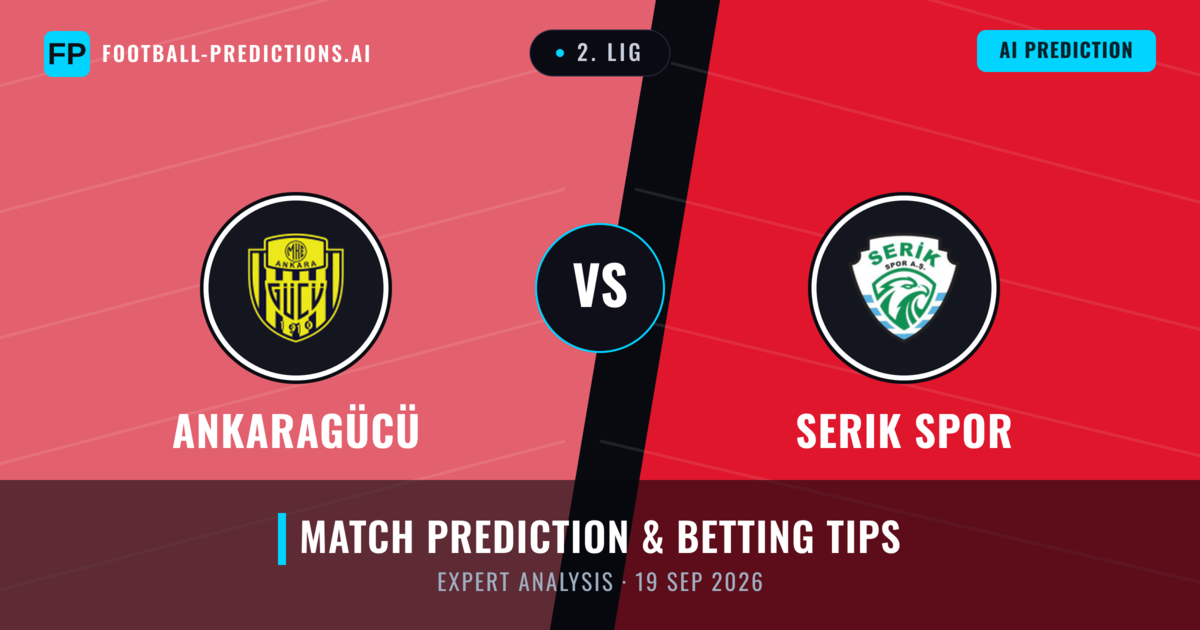 Ankaragücü vs Serik Spor — match prediction & preview