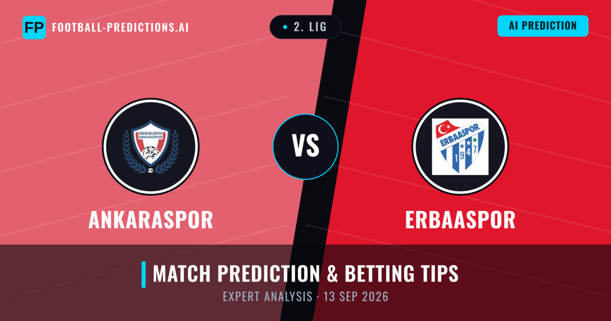 Ankaraspor vs Erbaaspor — match prediction & preview