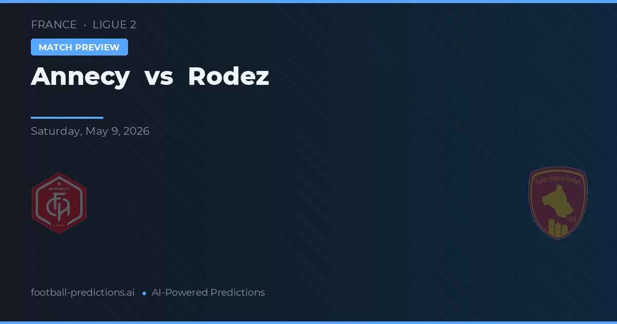 Annecy vs Rodez — match prediction & preview