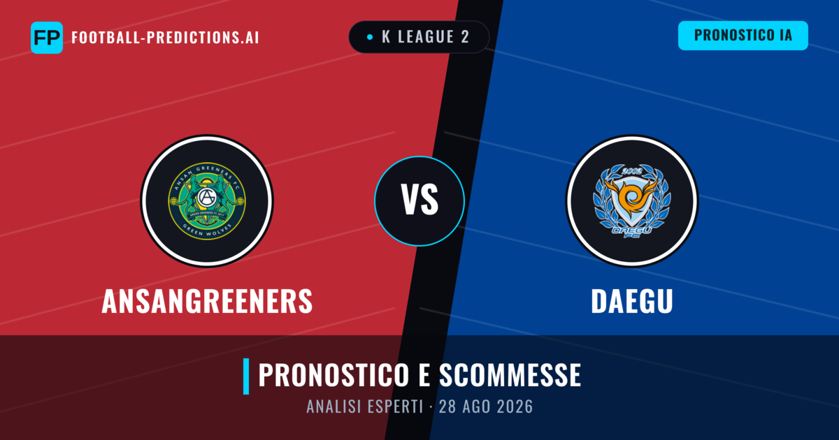 Ansangreeners vs Daegu — pronostico e anteprima del match