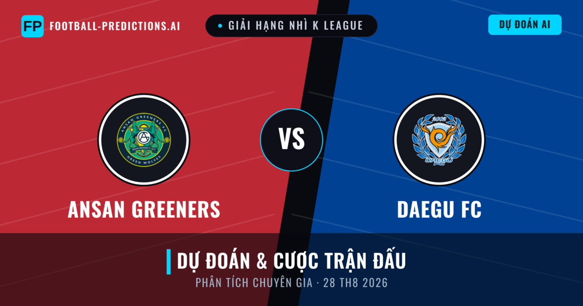 Ansan Greeners vs Daegu FC — dự đoán và xem trước trận đấu